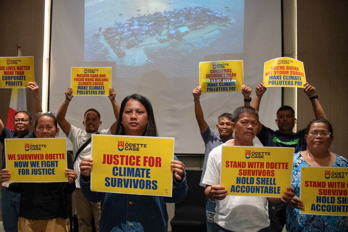 Filipino families sue Shell over typhoon deaths in landmark UK case