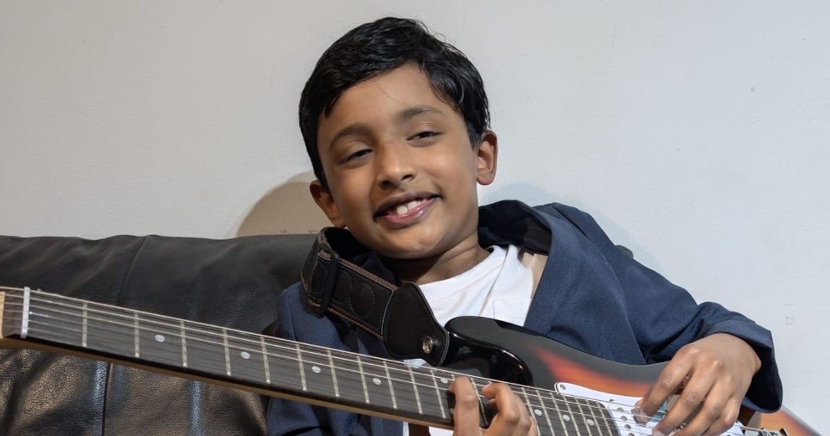 Middleton Boy, 9, Aims to Smash Guitar World Record and Put Britain Back on Top